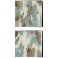 Framed 'Glistening Waters 2 Piece Canvas Print Set' border=