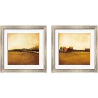 Framed 'Rural Landscape 2 Piece Framed Art Print Set' border=