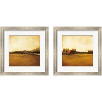 Framed 'Rural Landscape 2 Piece Framed Art Print Set' border=