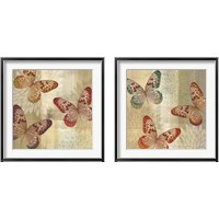 Framed Tropical Butterflies 2 Piece Framed Art Print Set