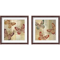 Framed Tropical Butterflies 2 Piece Framed Art Print Set