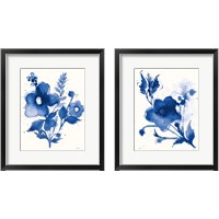 Framed Independent Blooms Blue 2 Piece Framed Art Print Set