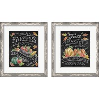 Framed 'Harvest Chalk 2 Piece Framed Art Print Set' border=