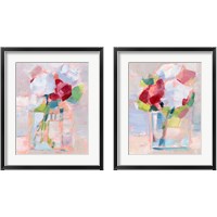 Framed Abstract Flowers in Vase 2 Piece Framed Art Print Set