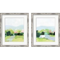 Framed 'Spring Walk 2 Piece Framed Art Print Set' border=