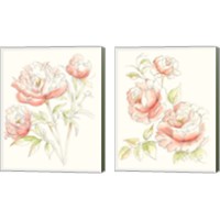 Framed 'Watercolor Floral Variety 2 Piece Canvas Print Set' border=
