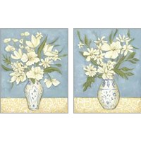 Framed 'Springtime Bouquet 2 Piece Art Print Set' border=