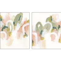 Framed 'Pastel Cascade 2 Piece Art Print Set' border=