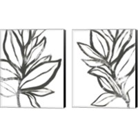 Framed 'Leaf Instinct 2 Piece Canvas Print Set' border=