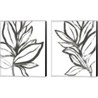 Framed 'Leaf Instinct 2 Piece Canvas Print Set' border=