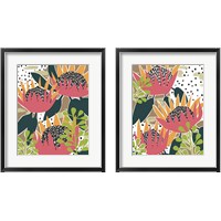 Framed 'King Protea 2 Piece Framed Art Print Set' border=