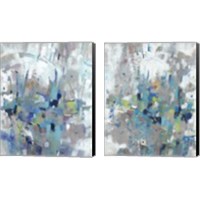 Framed 'Edgy Blues 2 Piece Canvas Print Set' border=