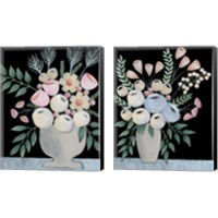Framed 'Rosada Floral 2 Piece Canvas Print Set' border=