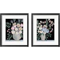 Framed 'Rosada Floral 2 Piece Framed Art Print Set' border=