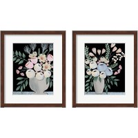 Framed 'Rosada Floral 2 Piece Framed Art Print Set' border=