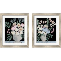 Framed 'Rosada Floral 2 Piece Framed Art Print Set' border=