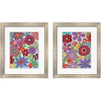 Framed Colorful Flores 2 Piece Framed Art Print Set