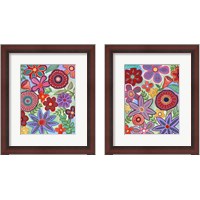 Framed Colorful Flores 2 Piece Framed Art Print Set
