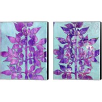 Framed 'Purple Planta 2 Piece Canvas Print Set' border=