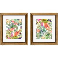 Framed Tropical Watercolor 2 Piece Framed Art Print Set