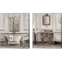 Framed 'Classical Bath 2 Piece Canvas Print Set' border=