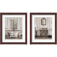 Framed 'Classical Bath 2 Piece Framed Art Print Set' border=