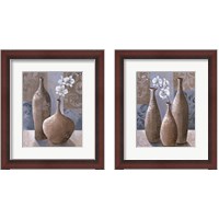 Framed 'Silver Orchids 2 Piece Framed Art Print Set' border=