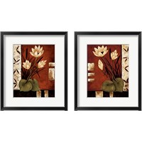 Framed Lotus Silhouette 2 Piece Framed Art Print Set