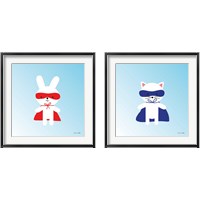 Framed Little Super Hero 2 Piece Framed Art Print Set