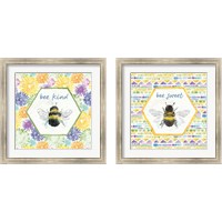 Framed 'Bee Harmony 2 Piece Framed Art Print Set' border=