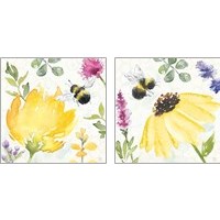 Framed 'Bee Harmony 2 Piece Art Print Set' border=