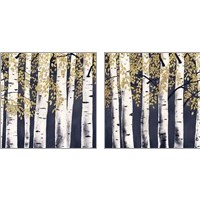 Framed 'Fresh Forest Indigo 2 Piece Art Print Set' border=