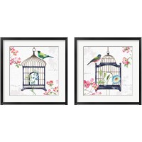 Framed 'Dogwood Garden 2 Piece Framed Art Print Set' border=