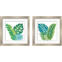 Framed 'Coconut Palm 2 Piece Framed Art Print Set' border=