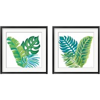 Framed 'Coconut Palm 2 Piece Framed Art Print Set' border=