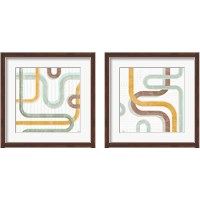 Framed 'Subway Lines 2 Piece Framed Art Print Set' border=