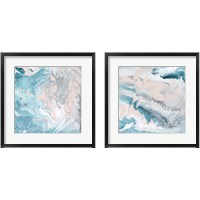 Framed Pastel Swirl 2 Piece Framed Art Print Set