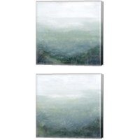 Framed 'Lighthouse Mist 2 Piece Canvas Print Set' border=
