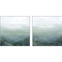 Framed 'Lighthouse Mist 2 Piece Art Print Set' border=