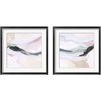 Framed 'Ocean Meadow 2 Piece Framed Art Print Set' border=