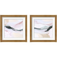 Framed 'Ocean Meadow 2 Piece Framed Art Print Set' border=