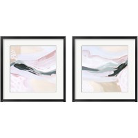 Framed 'Ocean Meadow 2 Piece Framed Art Print Set' border=