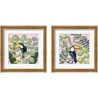 Framed 'Tropics 2 Piece Framed Art Print Set' border=