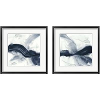 Framed 'Ribbon Horizon 2 Piece Framed Art Print Set' border=