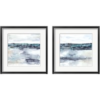 Framed 'View Across the Lake 2 Piece Framed Art Print Set' border=
