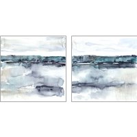 Framed View Across the Lake 2 Piece Art Print Set