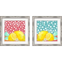 Framed 'Lemon Inspiration 2 Piece Framed Art Print Set' border=
