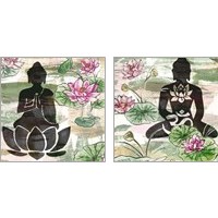 Framed 'Path to Enlightenment 2 Piece Art Print Set' border=