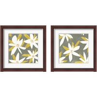 Framed White Petals 2 Piece Framed Art Print Set