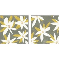Framed 'White Petals 2 Piece Art Print Set' border=